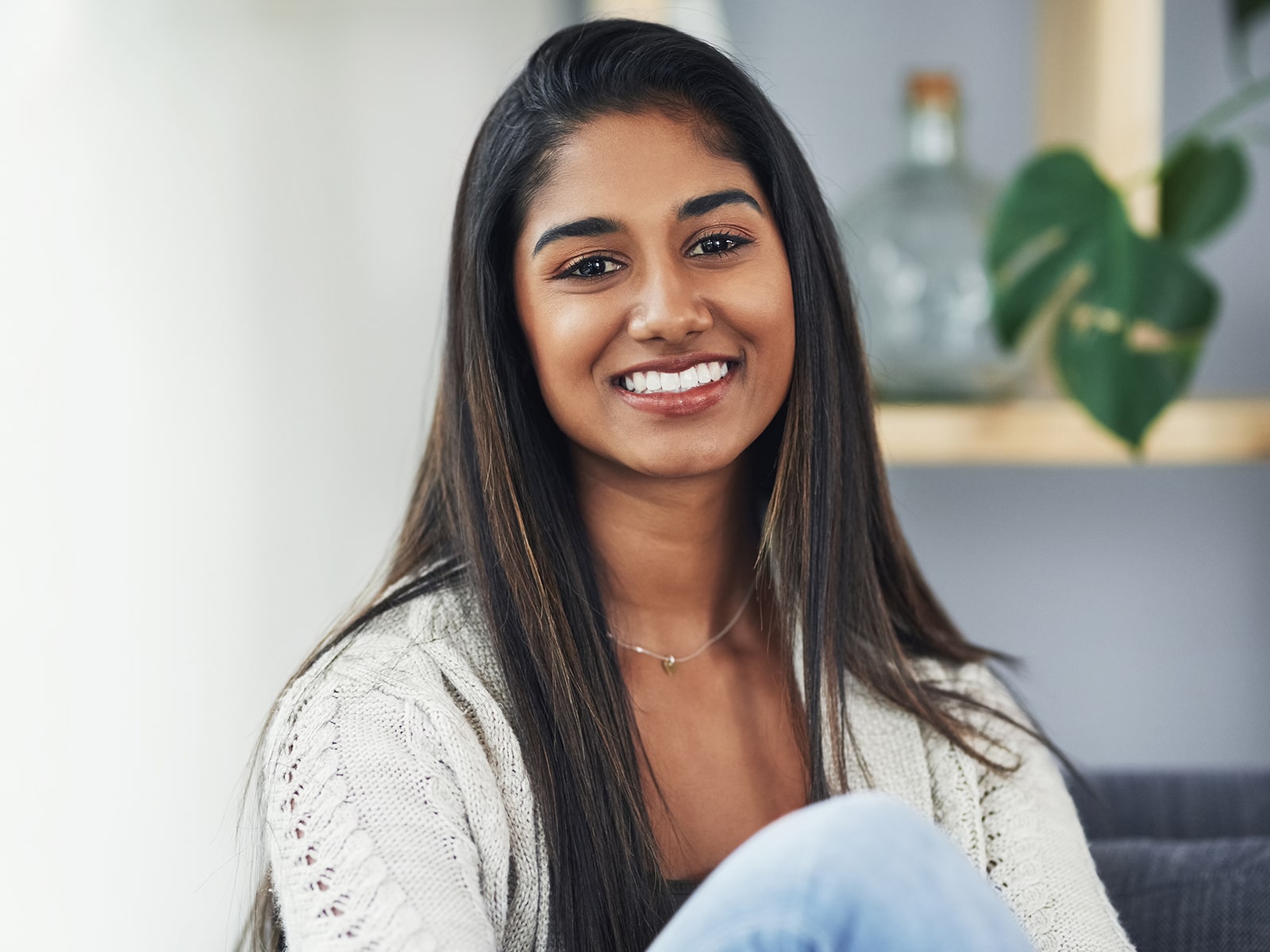 Young beautiful woman smiling-min Young beautiful woman smiling